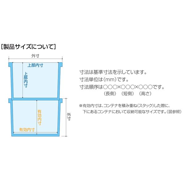 【コンテナ】 積水テクノ成型 コンテナ Sー100 キャスター付き CSP100B 100L ブルー 1台