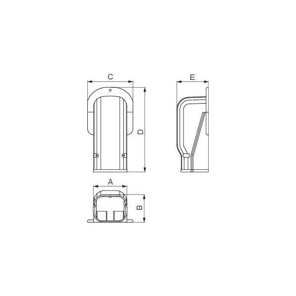因幡電機産業 ウォールコーナー SWー100 グレー SW-100-G 1