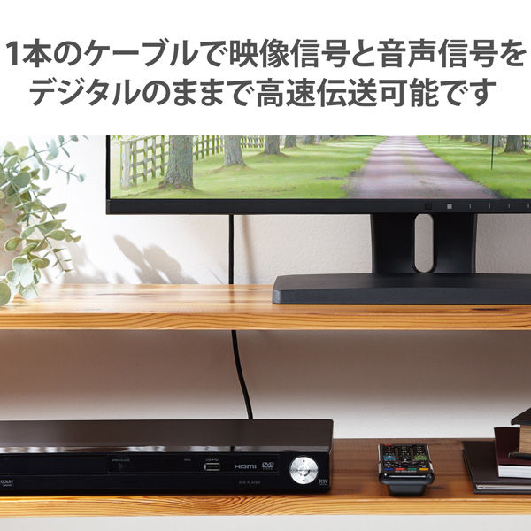 HDMIケーブル 15m 4K 60p 金メッキ 長尺 無給電タイプ ARC ブラック DH