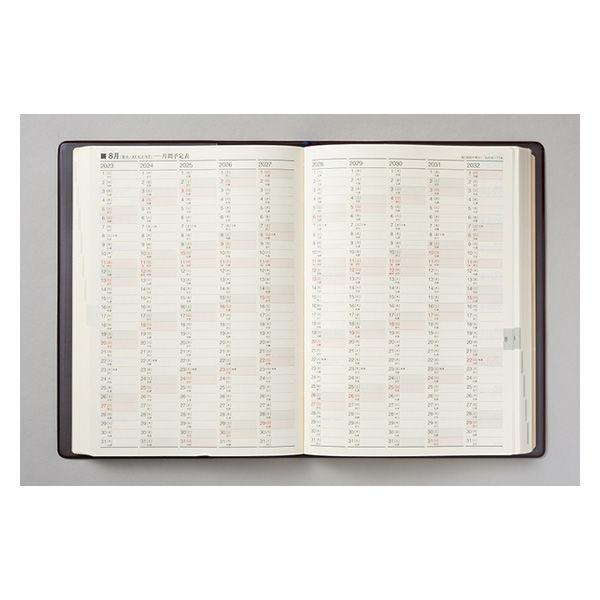 高橋書店 【2023年版】10年卓上日誌 A5 10年連用 茶 68 1冊（直送品