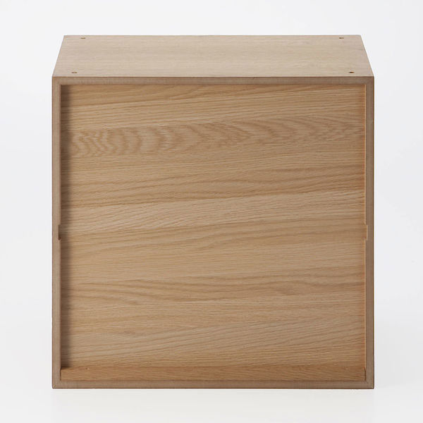 2個セット MUJI 無印良品 スタッキングチェスト 引き出し 2杯 オーク 1 スタッキングチェスト・引出し・2段／オーク材突板 | 無印良品