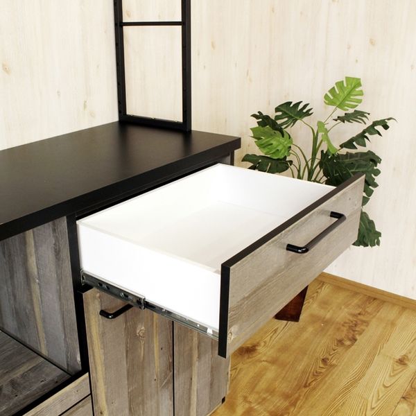 軒先渡し】後藤家具物産 カップボード 棚板タイプ 幅1200×奥行450×高さ