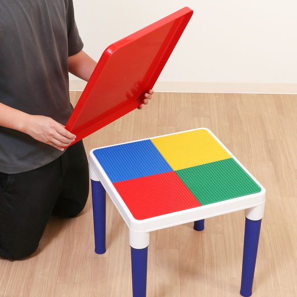 不二貿易 キッズ テーブル＆チェアーセット カラフル 95413 1セット