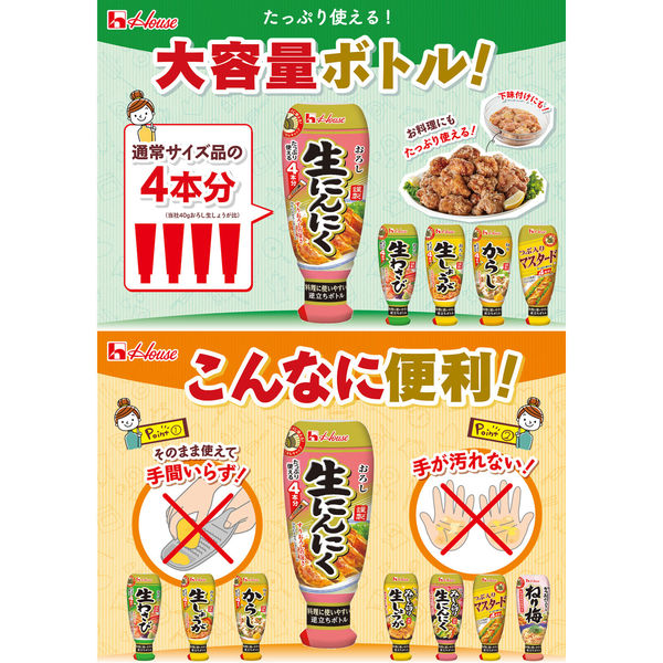 ハウス食品 おろし生にんにく 2個 - からし・わさび・香辛料