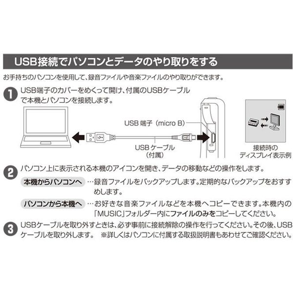 オーム電機 AudioComm ICレコーダー ボイスレコーダー ボイスメモ ICR-U124N 1個