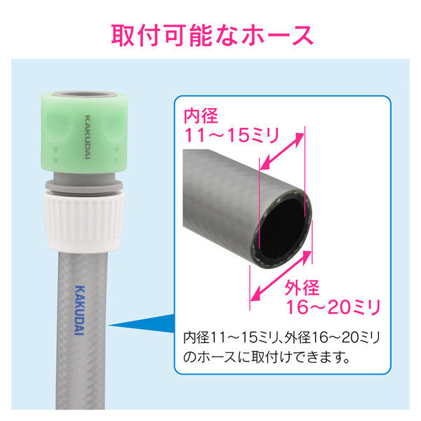カクダイ 万能口金セット GA-QA005（直送品） - アスクル