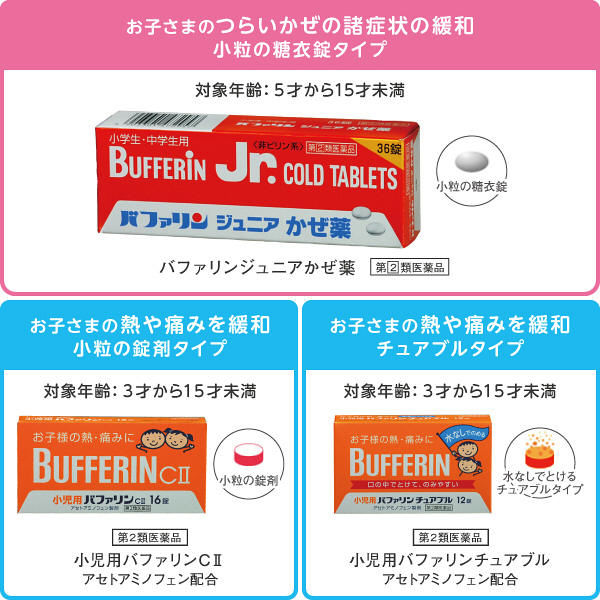 小児用バファリンCII 48錠 ライオン アセトアミノフェン単味製剤