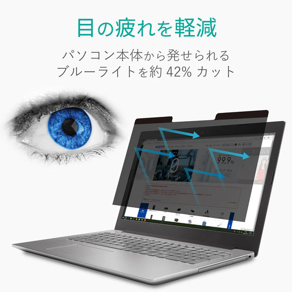 プライバシーフィルター 13.3W型 [16:9] マグネットタイプ のぞき見防止 セキュリティ 液晶保護 EF-PFM133W2 エレコム 1個