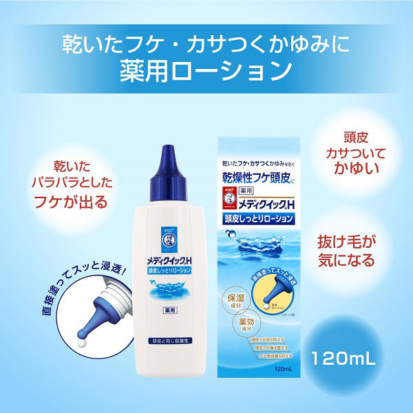 メディクイックH 頭皮しっとりローション 120mL ロート製薬 【医薬部外品】 - アスクル