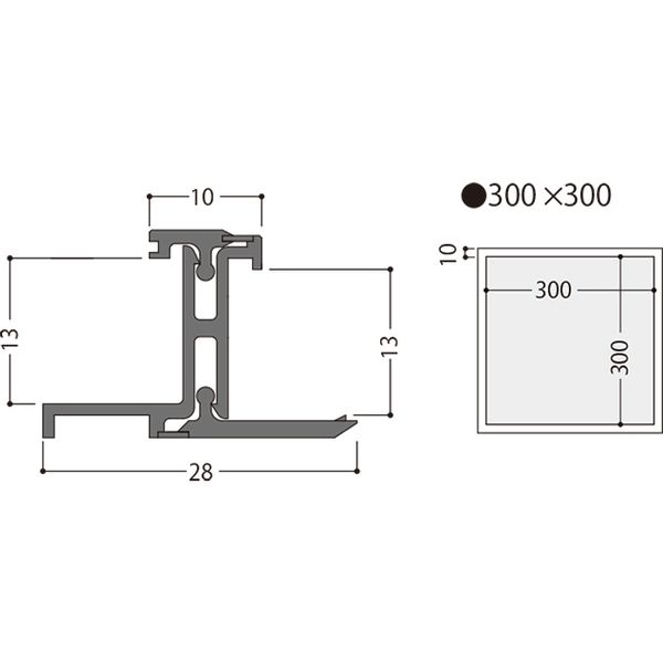 フクビ化学工業 HCリフォーム壁点検口W-10（300×300） W1230WH 1ケース