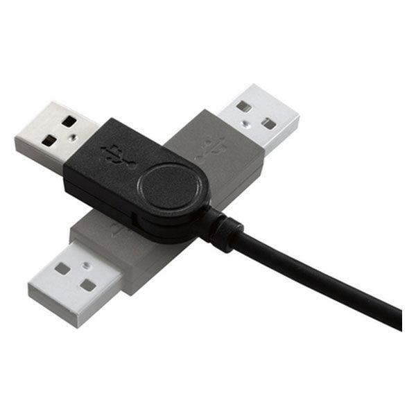 USBハブ USB2.0 4ポート 機能主義 バスパワー 100cm U2H-TZ427BBK エレコム 1個 - アスクル