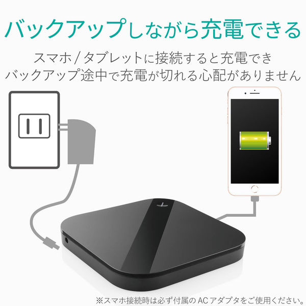 HDD 外付け 1TB テレビ録画 バックアップ ブラック ELP-SHU010UBK エレコム 1個