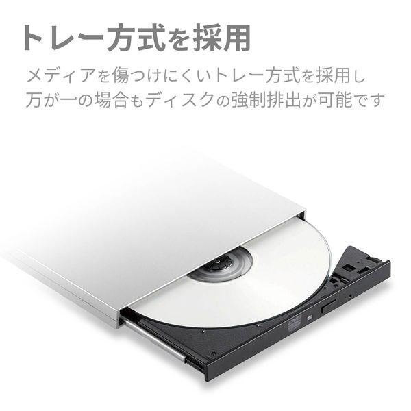 ロジテック DVDディスクドライブ M-DISC対応 TypeCケーブル付 USB3.0
