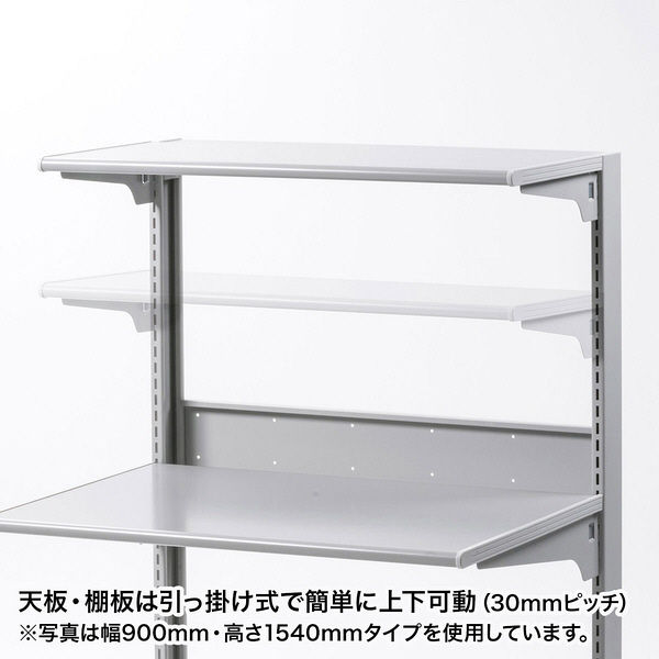 サンワサプライ スマートラック 幅750×奥行700×高さ1540mm グレー RAC