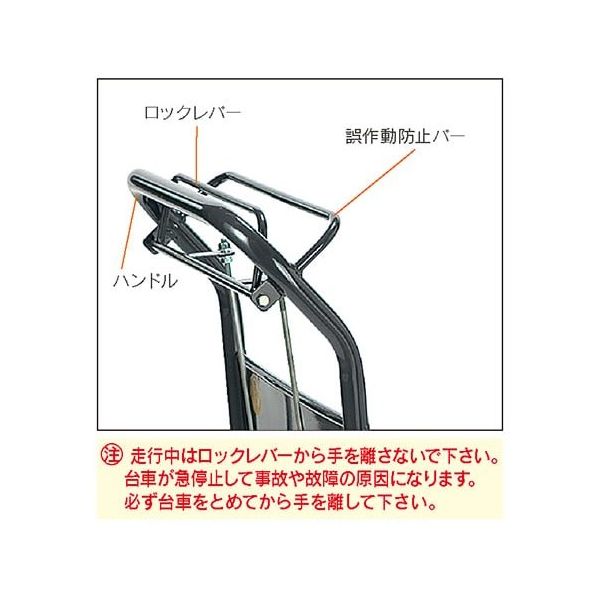 エヌケーキャリーキャスター 観音扉型金網台車 300kg NK307K-HB