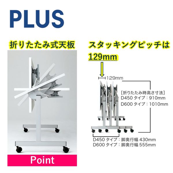 組立設置付】プラス 会議テーブル 幕板なし/棚なし 幅1500×奥行450×高