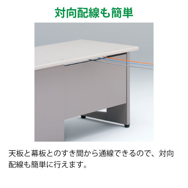 組立設置込】イトーキ オフィスデスク CZ平机 グレー 幅700×奥行700×高