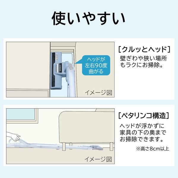 日立 掃除機 紙パック式クリーナー CV-VP5 W - アスクル