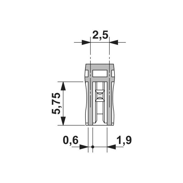 プリント基板用コネクタ ソケット 極数8 リフロー対応 MCV 05/ 8-G-25 THT R44（直送品） - アスクル