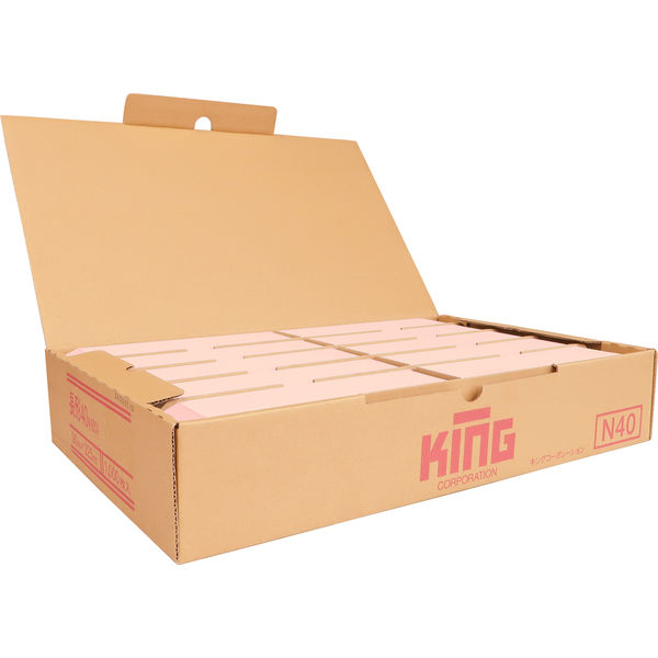 キングコーポレーション 長形40号 HIソフトカラーピンク 161502 1箱 
