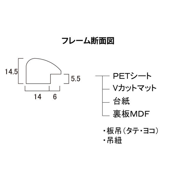 大仙 スケッチ額 パルク F6 ホワイト 33H00300606 3個（直送品 