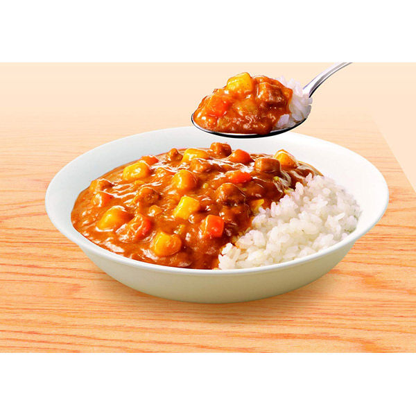 永谷園 A-Labelあたためなくてもおいしいカレー5年保存 中辛 10食入×2