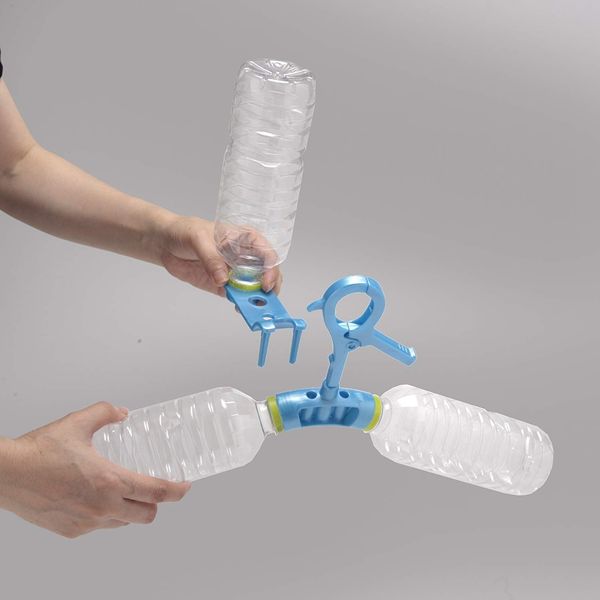 アイワ 衣類が乾きやすい ペットボトルハンガー 1セット(6個