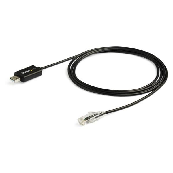 RJ45-USB Cisco互換コンソールケーブル 1.8m　ICUSBROLLOVR　1個　StarTech.com