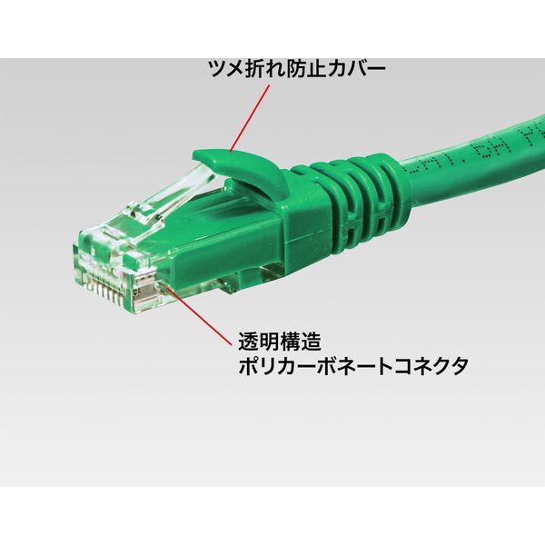 LANケーブル サンワサプライ カテゴリ6Aより線LANケーブル 2m グリーン