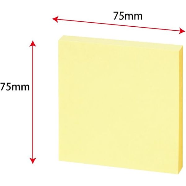 コクヨ ふせん 普通粘着 75×75mm 4色アソート K2メ-7575 100枚