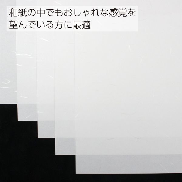 コクヨ（KOKUYO） PPC用和紙柄入り 60g/m2 A4 100枚入 白 KB-W119W 1包