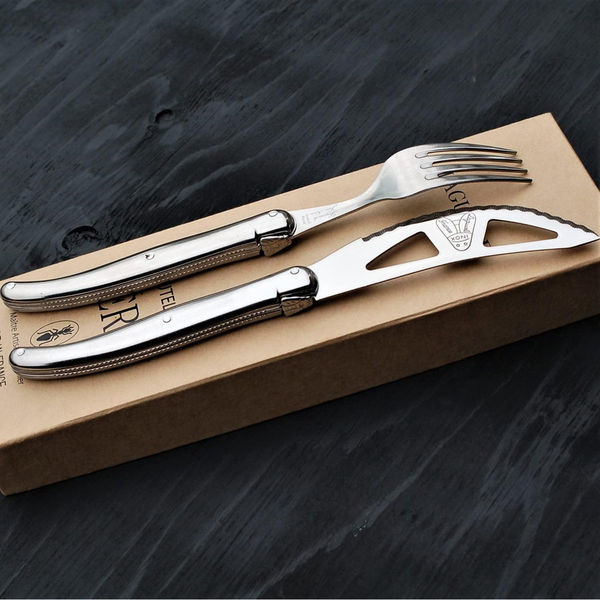 ライヨール ステンレスハンドル ピザナイフ フォーク 4310068 1セット