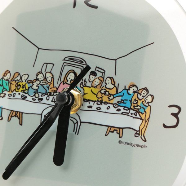 世界の名作）ガラス時計 ラストサパー LAKOLE/ラコレ - アスクル