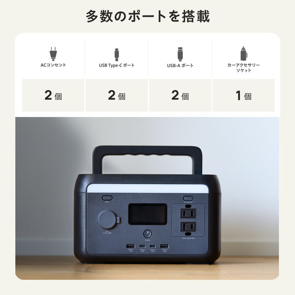 ポータブル電源 205Wh リン酸鉄 バッテリー 急速充電 PD 最大65W