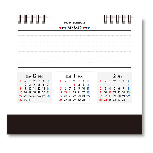 2025年度版カレンダー】杉本カレンダー 卓上カレンダー インデックス