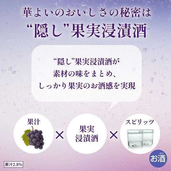 チューハイ キリン 華よい 葡萄スパークリング 缶 350ml 6本