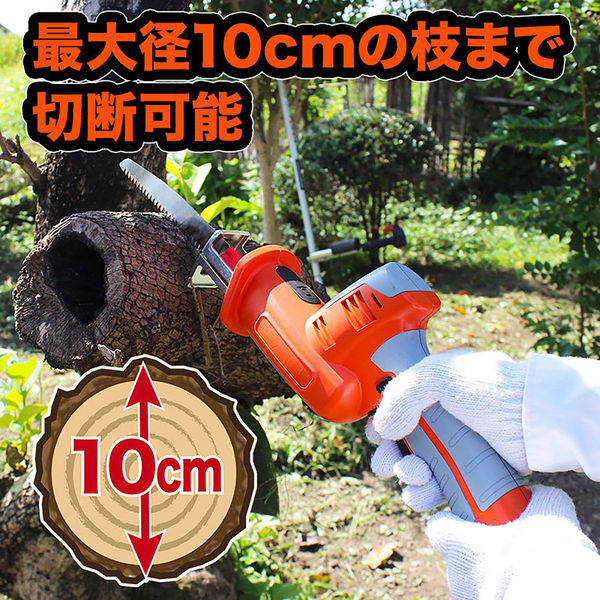 エアロボックス YARDFORCE 12Vコードレス4WAY枝切りツールセット