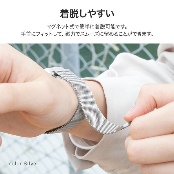 Apple Watch 38/40/41/42mm バンド 「CORVIN」 マグネットメッシュ