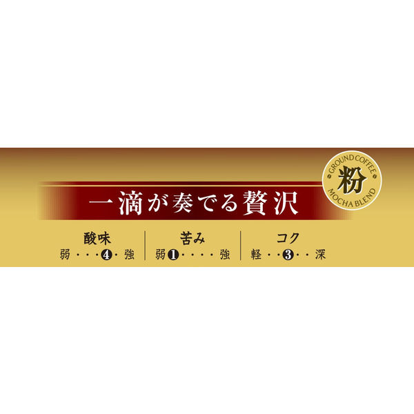 コーヒー粉】キーコーヒー KEY DOORS+ モカブレンド （FP） 1袋
