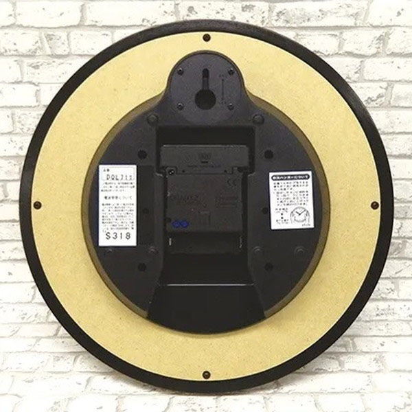 さんてる レトロ電波掛時計 直径285×奥行55mm アンティーク