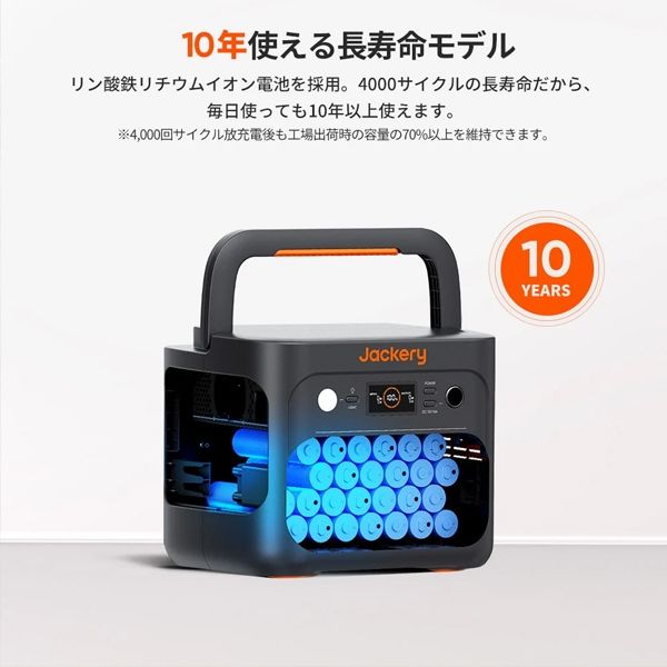 Jackery 1000 Plus ポータブル電源+ソーラーパネル100W×2枚セット JE-1000C+JS-100CX2 1セット（直送品）