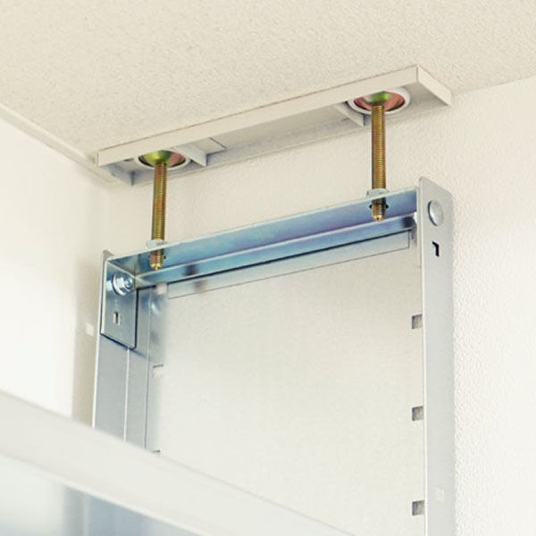 軒先渡し】北島 突っ張りラック 8段 幅910×奥行208×高さ2700mm 亜鉛