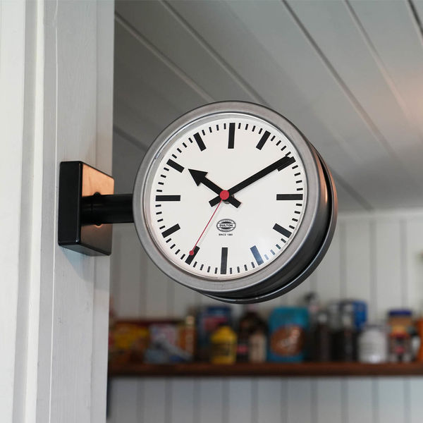両面時計　ダブルフェイス　クロック　170D　ブラック　ダルトン DULTON】DOUBLE FACE CLOCK 170D / BLACK | 正光堂時計店
