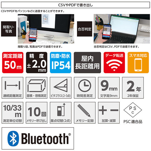 シンワ測定 レーザー距離計 L-Measure BK 78168 1個（直送品