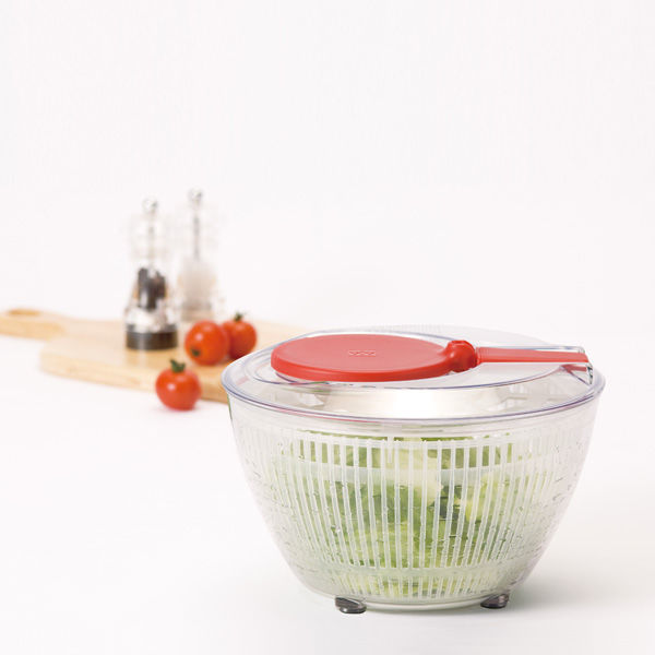 サラダスピナー 野菜水切り ViV Sサイズ レッド 直径21×高さ14cm
