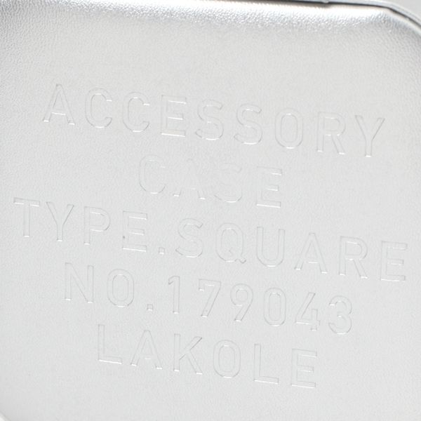 LAKOLE/ラコレ】 アクセサリーBOX（SQUARE） シルバー - アスクル
