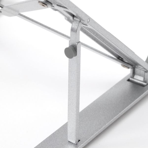 折り畳みアルミPCスタンド シルバー LAKOLE/ラコレ - アスクル