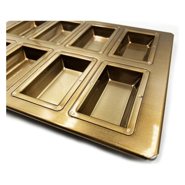 松永製作所 シリコン 加工 黄金 レモンケーキ 型 天板 8個付 シリコン