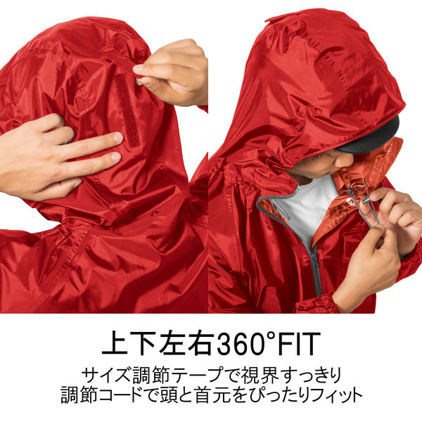 Under Armour レインウェアセット ブラック/レッド ROCKBROS バイク レインウェア レインスーツ 上下セット 防水 撥