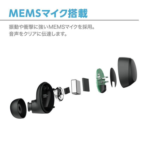 完全ワイヤレスイヤホン BLISS BEAT TW-M0716 True Wireless